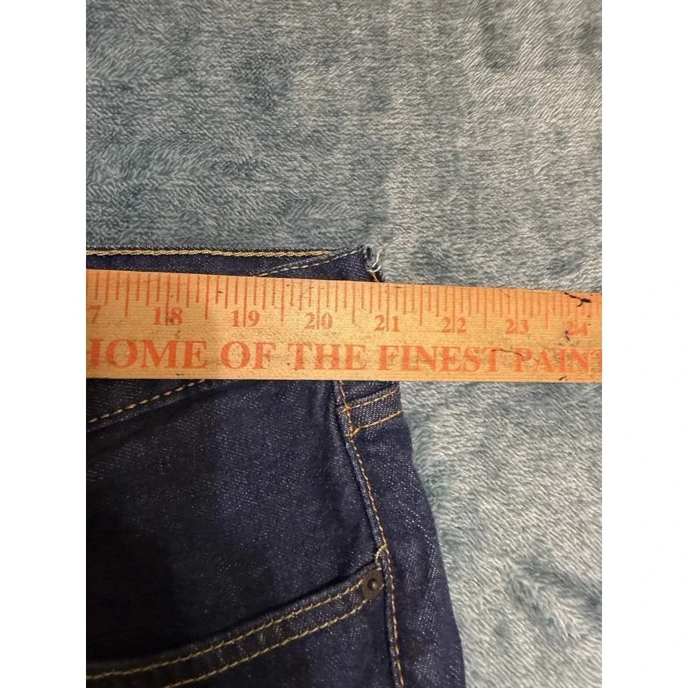 Levi's 501 Original Fit Jeans 44x30 Men's Dark Indigo Blue Denim Straight Leg